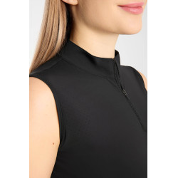 Dames mouwloos Emmie training T-shirt Horze cooling Zwart