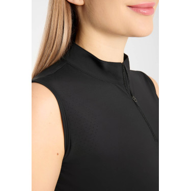 Dames mouwloos Emmie training T-shirt Horze cooling Zwart