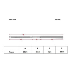 Cravache LeMieux Junior Pro Baton Zwart