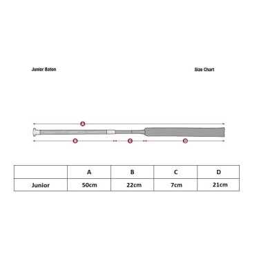 Cravache LeMieux Junior Pro Baton Zwart