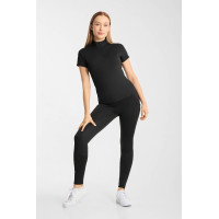 Dames training T-shirt Horze Emmie cooling met korte mouwen Zwart Dames training T-shirt Horze Emmie cooling met korte mouwen Zwart