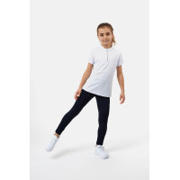 Horze Mina Young Rider trainingsshirt Wit / turquoiseblauw