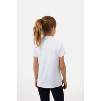 Horze Mina Young Rider trainingsshirt Wit / turquoiseblauw