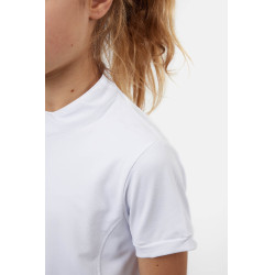Horze Mina Young Rider trainingsshirt Wit / turquoiseblauw