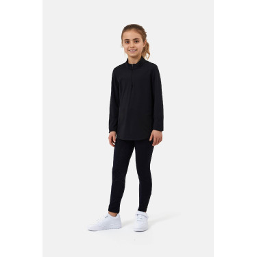Horze Young Rider Emmie verkoelend trainings-T-shirt met lange mouwen Zwart