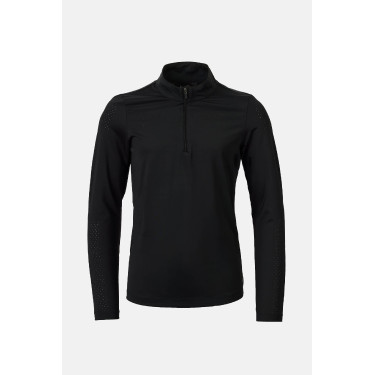 Horze Young Rider Emmie verkoelend trainings-T-shirt met lange mouwen Zwart