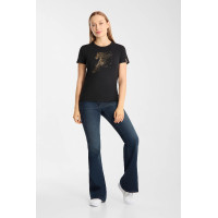 T-shirt Horze Western Kathrin dames Zwart