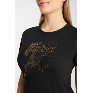 T-shirt Horze Western Kathrin dames Zwart
