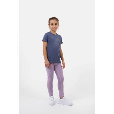 T-shirt Horze Wilda Young Rider met korte mouwen Grijs