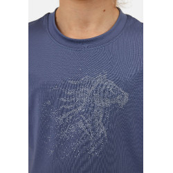 T-shirt Horze Wilda Young Rider met korte mouwen Grijs