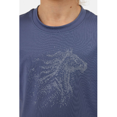 T-shirt Horze Wilda Young Rider met korte mouwen Grijs