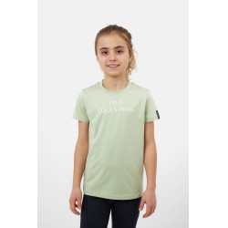 T-shirt Horze Wilda Young Rider met korte mouwen Celadongroen