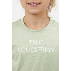 T-shirt Horze Wilda Young Rider met korte mouwen Celadongroen