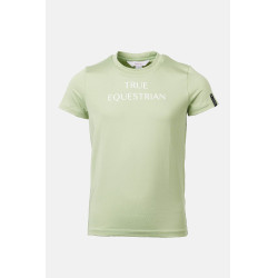 T-shirt Horze Wilda Young Rider met korte mouwen Celadongroen