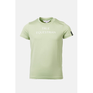 T-shirt Horze Wilda Young Rider met korte mouwen Celadongroen