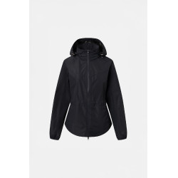 Dames regenbestendige lichte rijjas Horze Fiora Donker marineblauw