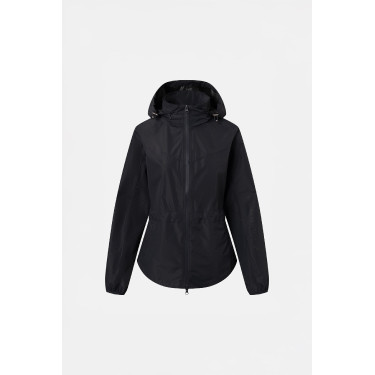 Dames regenbestendige lichte rijjas Horze Fiora Donker marineblauw