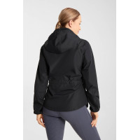 Dames regenbestendige lichte rijjas Horze Fiora Donker marineblauw