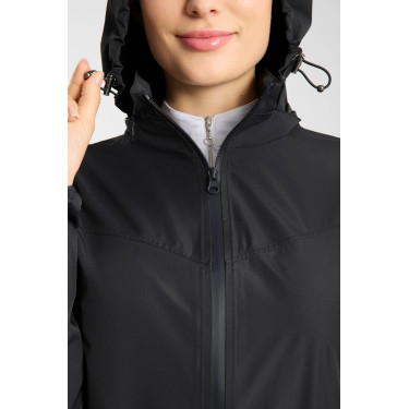 Dames regenbestendige lichte rijjas Horze Fiora Donker marineblauw