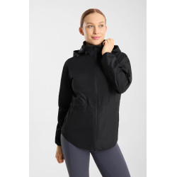 Dames regenbestendige lichte rijjas Horze Fiora Donker marineblauw