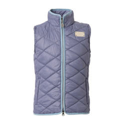 Mouwloos rijvest Horze Selina kind Fluwelen ochtend Blauw
