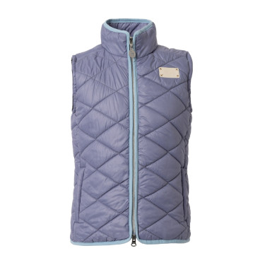 Mouwloos rijvest Horze Selina kind Fluwelen ochtend Blauw