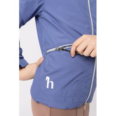 Kinderwedstrijdjas Yona met voering Fluwelen ochtend Blauw