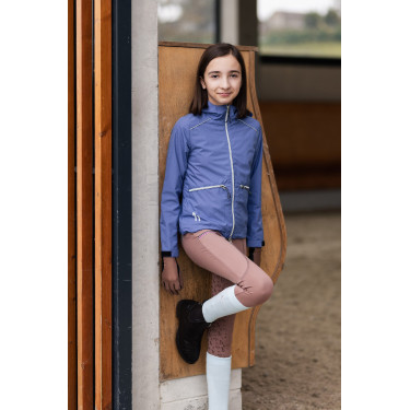 Kinderwedstrijdjas Yona met voering Fluwelen ochtend Blauw