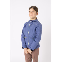 Kinderwedstrijdjasje Horze Yona gevoerd Fluwelen ochtend Blauw
