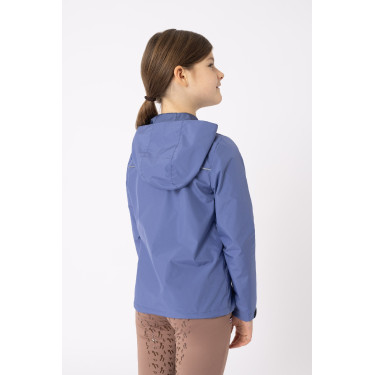 Kinderwedstrijdjasje Horze Yona gevoerd Fluwelen ochtend Blauw