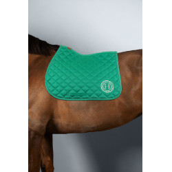 Zadeldoek Sunny en muts Funny Harcour pack Groen / lichtgoud Zadeldoek Sunny en muts Funny Harcour pack Groen / lichtgoud