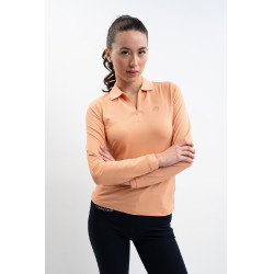 Technische polo Harcour Pepite dames Abrikoos Oranje