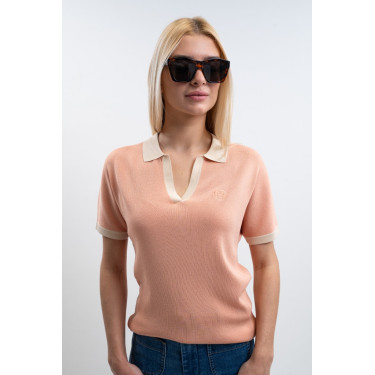 Damespolo Harcour Peach Abrikoos Oranje