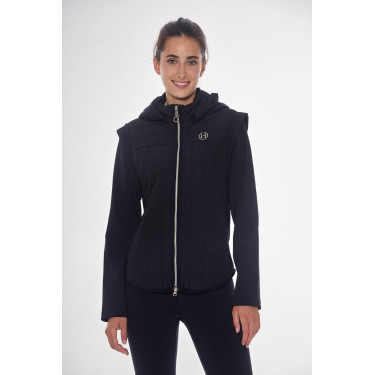Bi-materialen jas Harcour Hadar dames Zwart Bi-materialen jas Harcour Hadar dames Zwart