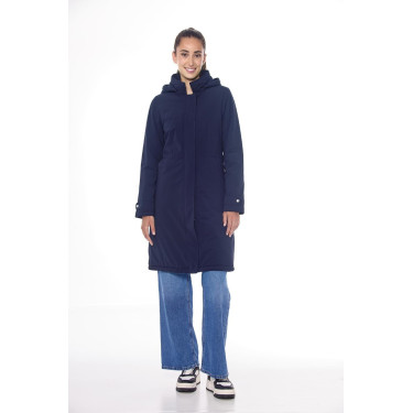 Trench Harcour Taylor warm vrouw Marine Marineblauw