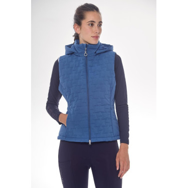 Mouwloze vest Harcour Bernie dames Staalblauw
