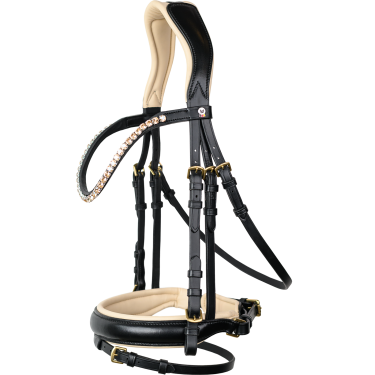 Hoofdstel Ivory X-Line Waldhausen Zwart