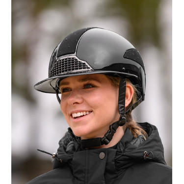 Rijhelm Swing H24 Lady Spark Glanzend zwart met glitters Rijhelm Swing H24 Lady Spark Glanzend zwart met glitters