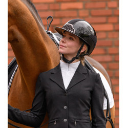Rijhelm Swing H24 Lady Spark Glanzend zwart met glitters Rijhelm Swing H24 Lady Spark Glanzend zwart met glitters