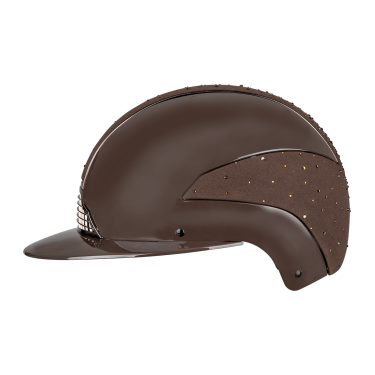 Rijhelm Swing H24 Lady Spark Glanzend bruin met glitters