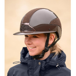 Rijhelm Swing H24 Lady Spark Glanzend bruin met glitters