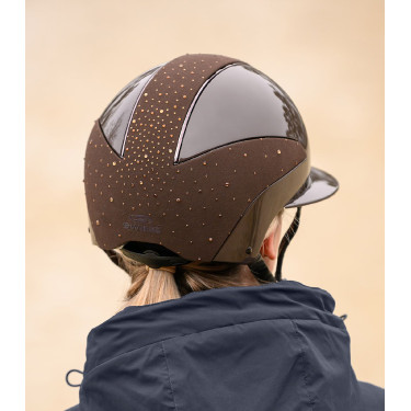 Rijhelm Swing H24 Lady Spark Glanzend bruin met glitters