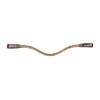 Frontriem Shine X-Line Waldhausen bruin Beige