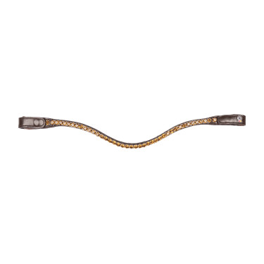 Frontriem Shine X-Line Waldhausen bruin Beige