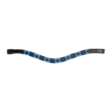 Waldhausen X-Line Polo frontriem zwart Blauw / lichtblauw