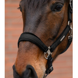 Halter en leadrope Waldhausen Velvet Zwart Halter en leadrope Waldhausen Velvet Zwart