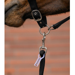 Halter en leadrope Waldhausen Velvet Zwart Halter en leadrope Waldhausen Velvet Zwart