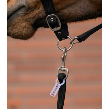 Halter en leadrope Waldhausen Velvet Zwart Halter en leadrope Waldhausen Velvet Zwart