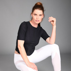 Mesh wedstrijdpolo Euro-Star Flying Flexible Zwart