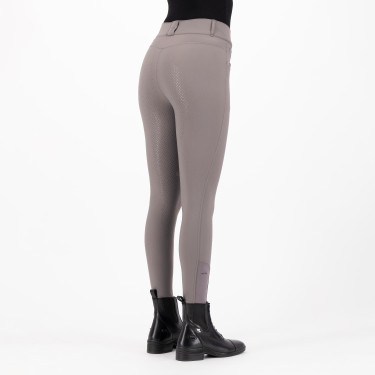 Rijbroek HV Polo Favourite Midwaist FullGrip Donker zand Grijs